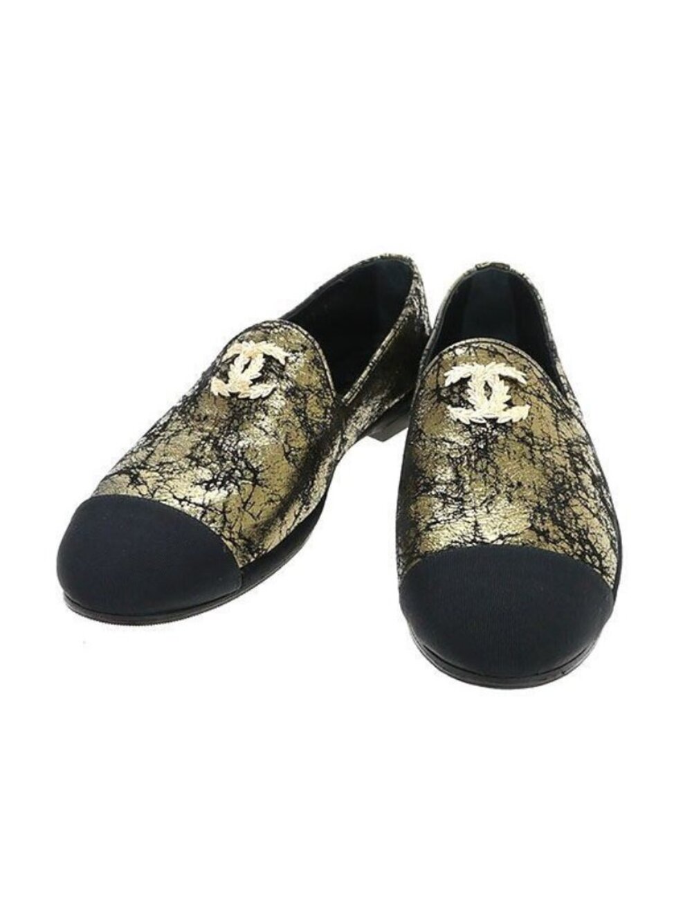 Chanel Loafers Gold